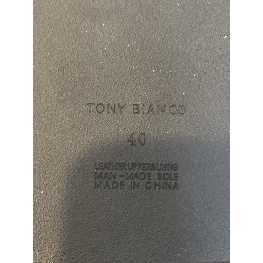 Tony Bianco Hiranni Sheep Napa Sandal Black Leather Sz EU 40 / US 9.5 - Picture 14 of 15